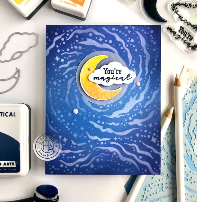 Hero Arts Nebula Cluster Stencil