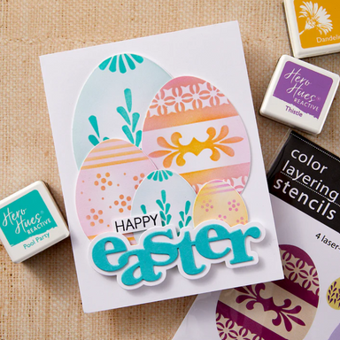 Hero Arts Color Layering Decorative Eggs Stencils