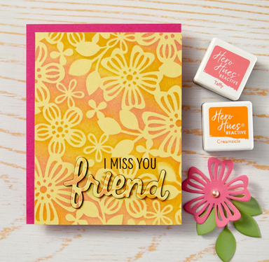 Hero Arts Spring Florla 6X6 Stencil