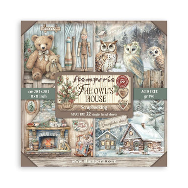Stamperia the Owl's House 8X8 Paper Pad Single Sided