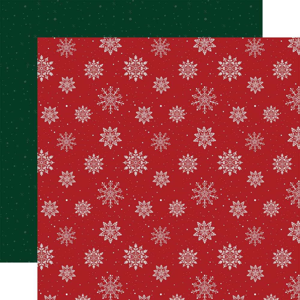 Echo Park Santa Claus Delicate Snowflakes 12X12 Paper