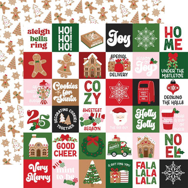 Echo Park Santa's Christmas Delivery 2X2 Journaling Cards Paper