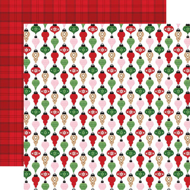 Echo Park Santa's Christmas Delivery Holiday Ornaments 12X12 Paper