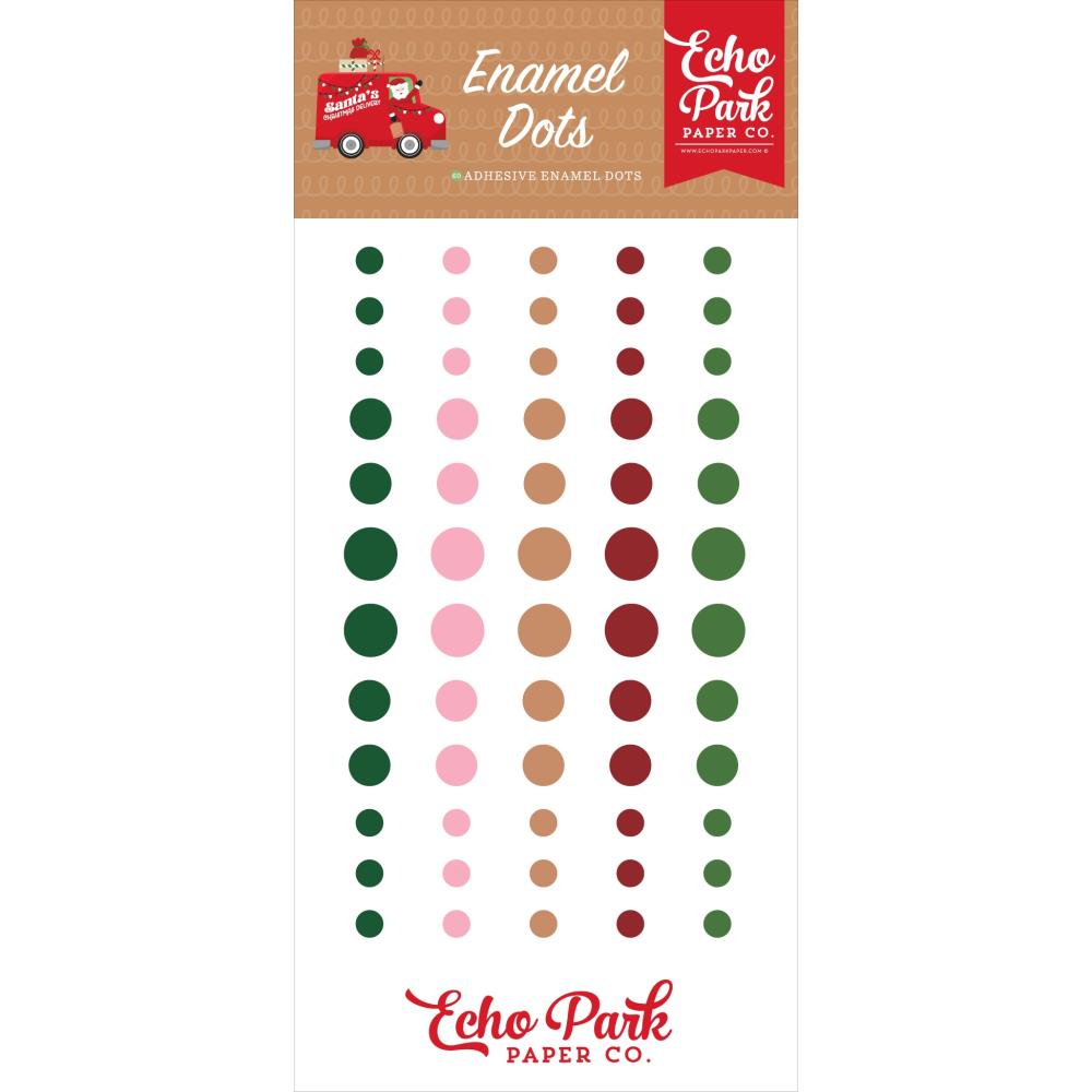 Echo Park Santa's Christmas Delivery Enamel Dots