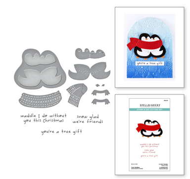 Spellbinders Cozy Waddles Stamp & Die Cutting Set