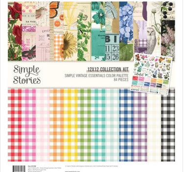 Simple Stories Simple Vintage Essentials Color Palette 12X12 Collection Kit