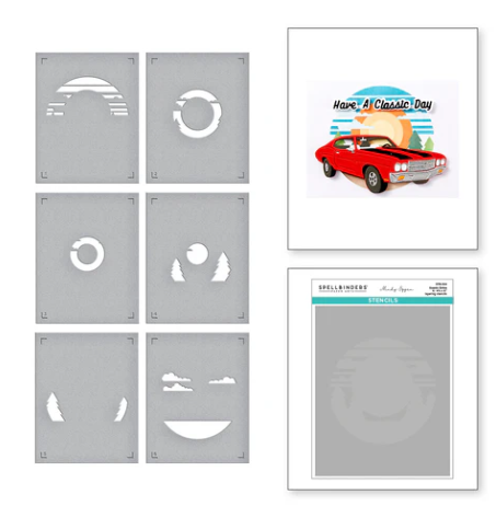 Spellbinders Scenic Drive Stencils