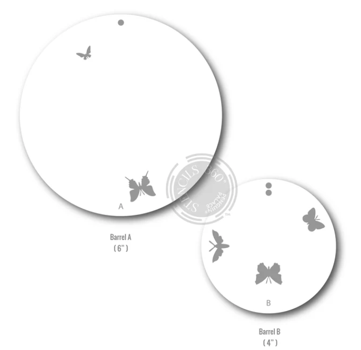 Sunbird Spark Flutters Stencils 360