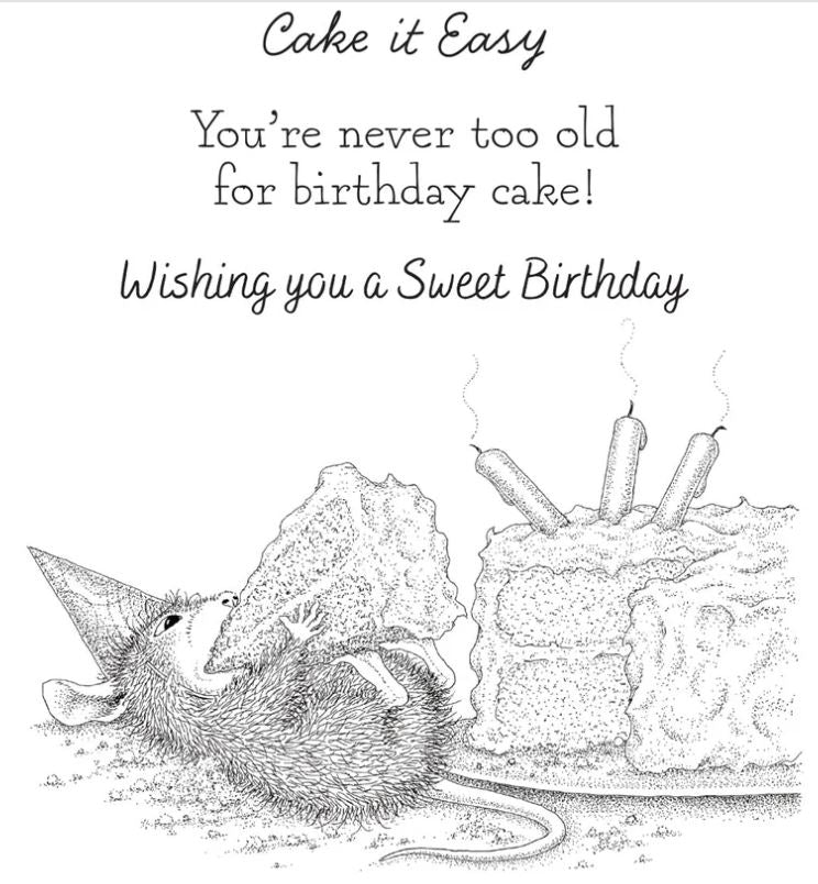 Spellbinders House Mouse Sweet Birthday Stamp Set