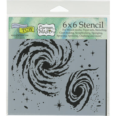 The Crafters Workshop 6X6 Mini Galaxy Stencil