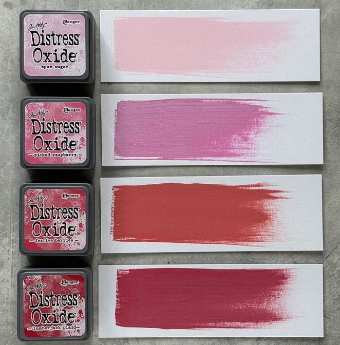 Ranger Distress Mini Oxide Ink Set (Pink/Red) Kit 1