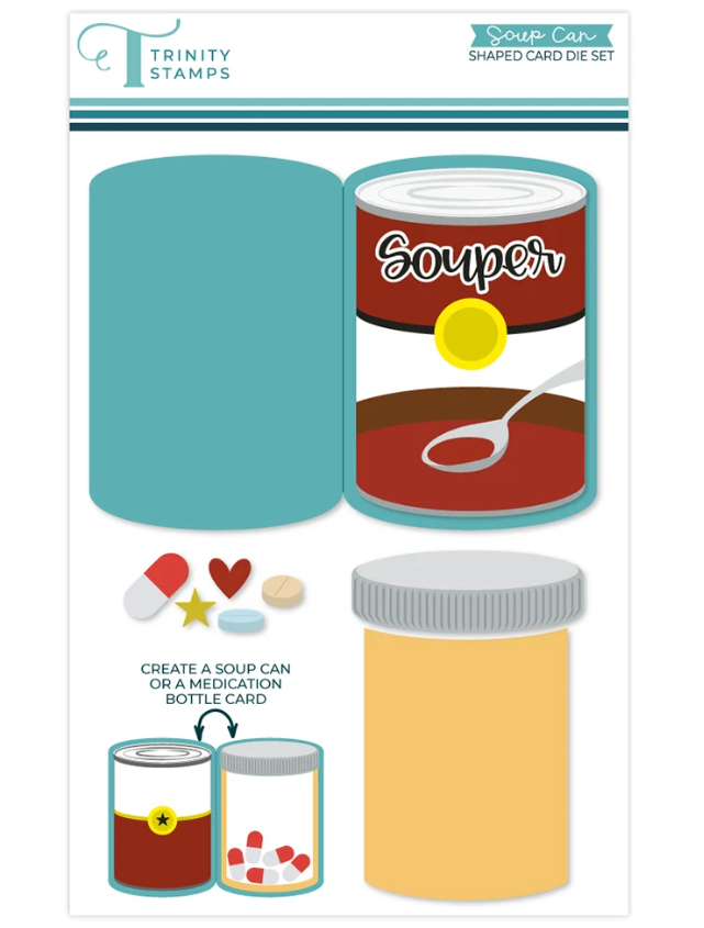 Trinity Stamps Soup Can Shaped Card Die Set
