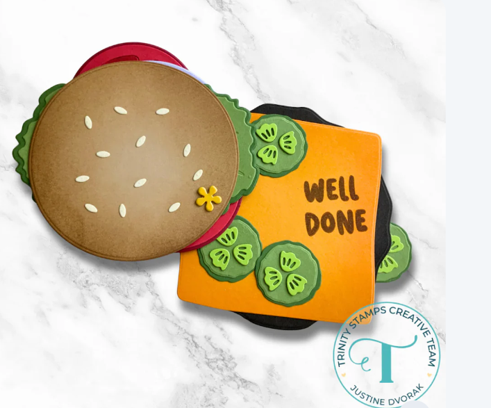 Trinity Stamps Buildable Burger Add On Die