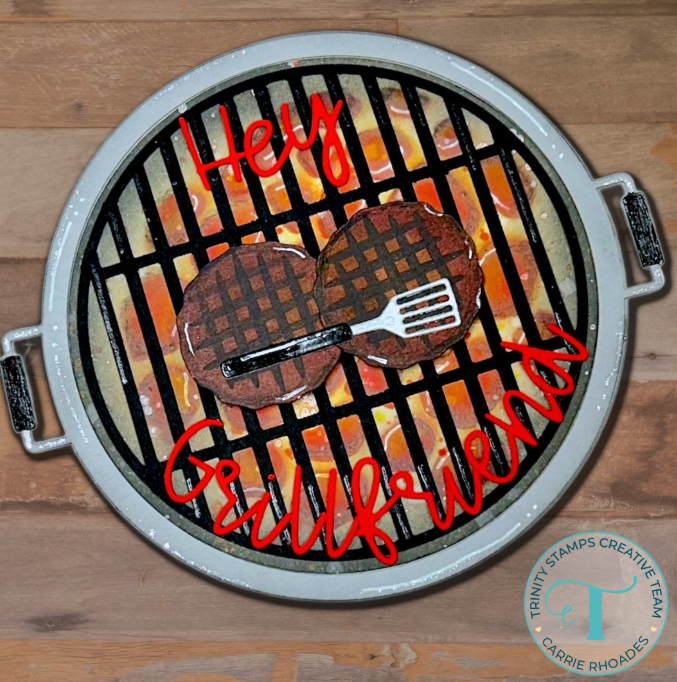 Trinity Stamps Grate Grillin' Coordinating Stencil