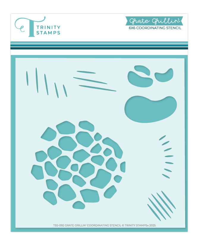 Trinity Stamps Grate Grillin' Coordinating Stencil