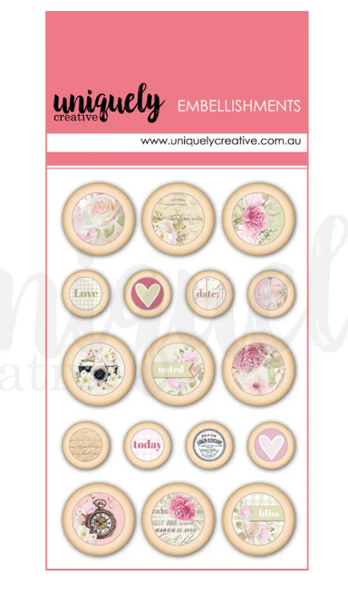 Uniquely Creative Dear Diary Wooden Buttons