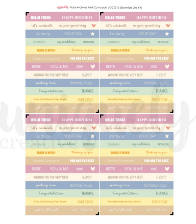 Uniquely Creative Floral Archives Mini Cut-a-part