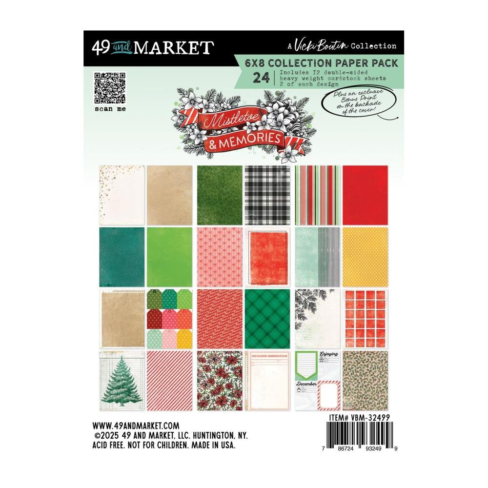 49 and Market Mistletoe and Memories 6X8 Collection Paper Pack