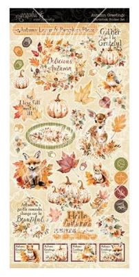 Graphic 45 Autumn Greetings Cardstock Sticker