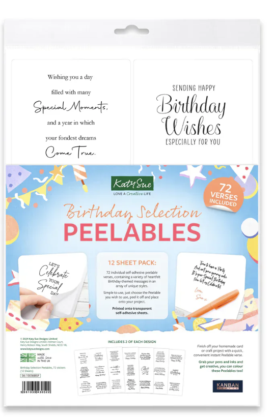 Katy Sue Birthday Selection Peelables