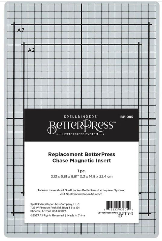 Spellbinders Replacement Betterpress Chase Magnetic Insert