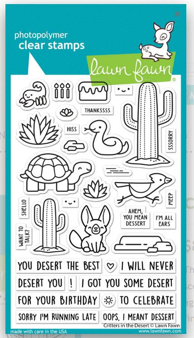 Lawn Fawn Critters in the Desert Stamps