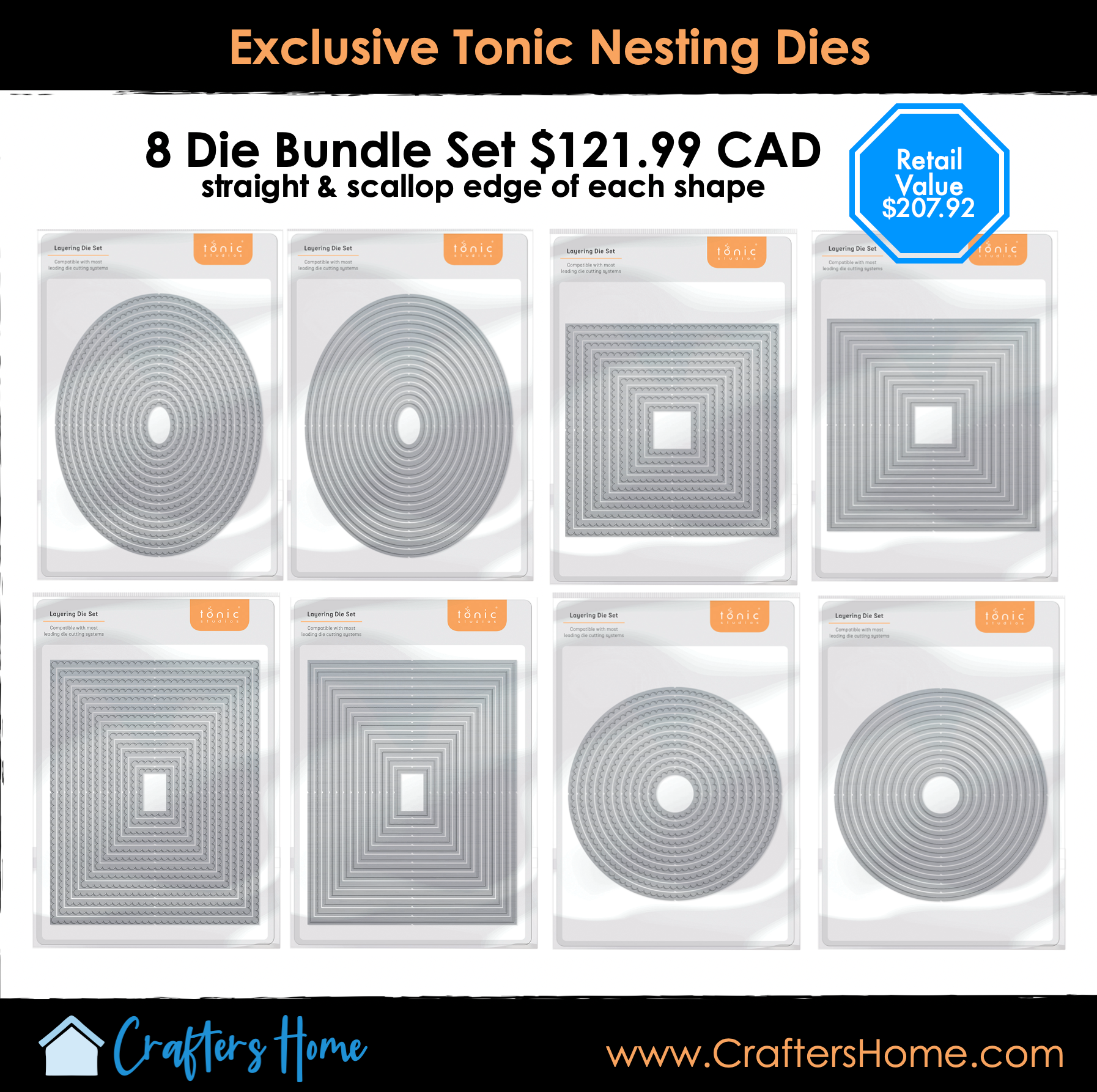 Tonic Basic Shape 8 Die Bundle