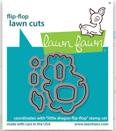 Lawn Fawn Little Dragon Flip Flop Dies
