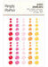 Simple Stories Simple Essential Color Palette Enamel Dots Warm