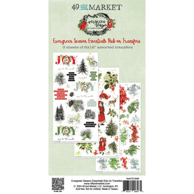 49 and Market Evergreen Season Essentials Rub Ons