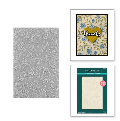 Spellbinders Flowers & Foliage Embossing Folder