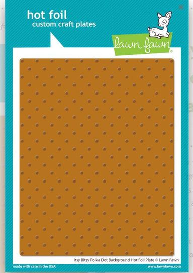 Lawn Fawn Itsy Bitsy Polka Dot Background Hot Foil Plate
