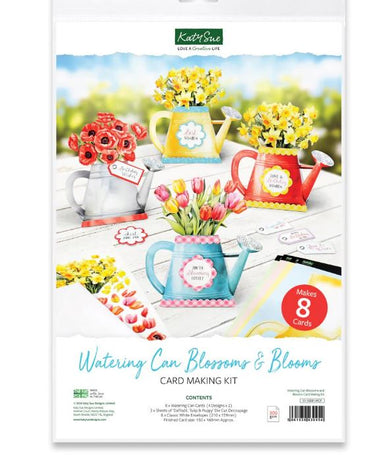 Katy Sue Watering Can Blossoms & Blooms Card Kit