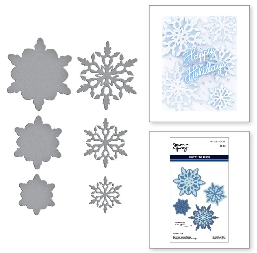 Spellbinders Layering Snowflake Dies By Simon Hurley