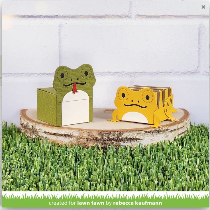 Lawn Fawn Tiny Gift Box Lizard and Snake Add On Die