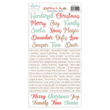 Mintay Merry & Joy Words Stickers