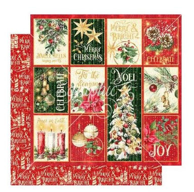 Graphic 45 Merry & Bright Christmas Wonder 12X12 Paper