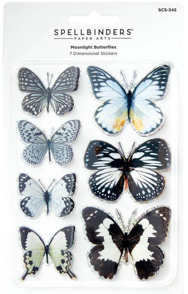 Spellbinders Moonlight Butterflies Dimensional Stickers
