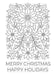 Hero Arts Poinsettia Pattern Stamp