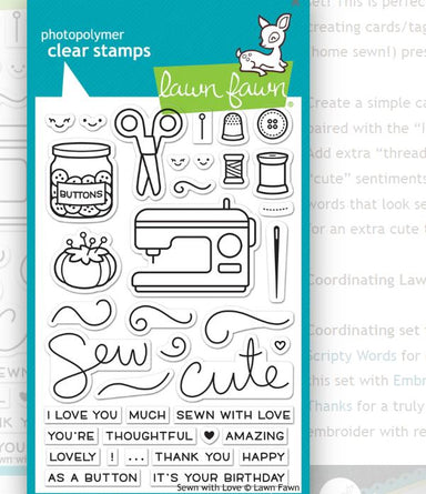 Lawn Fawn Sewn With Love Stamps