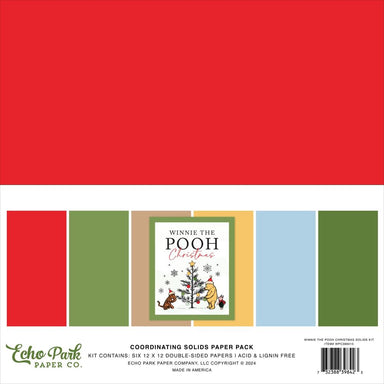 Echo Park Winnie the Pooh Solids Paper Pack 12X12