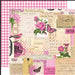 Simple Stories Simple Vintage Essentials Color Palette Pink Collage 12X12 Paper