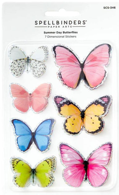 Spellbinders Summer Day Butterflies Dimensional Stickers