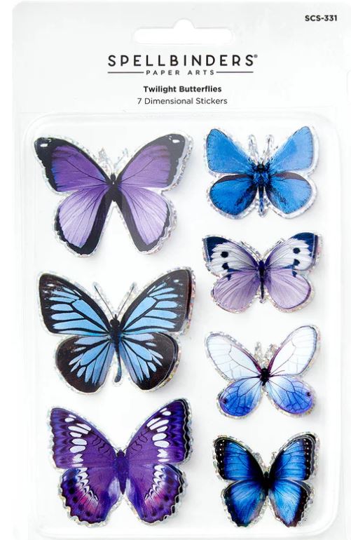 Spellbinders Twilight Butterflies Dimensional Stickers