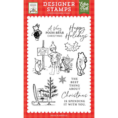 Echo Park Winnie the Pooh Christmas A Very Pooh Bear Christmas Stamps