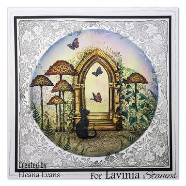 Lavinia Wild Leaf Corner Clear Stamp