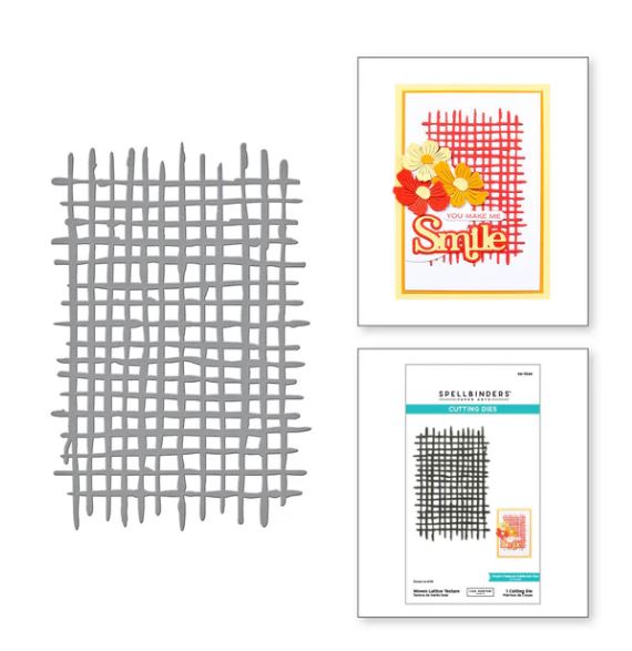 Spellbinders Woven Lattice Texture Die