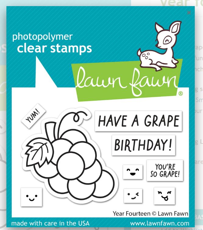 Lawn Fawn Year Fourteen Stamp