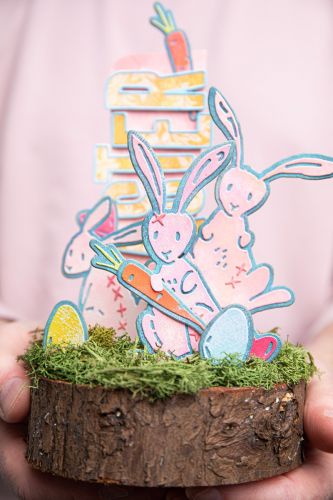 Sizzix Bunny Stitch Die By Tim Holtz
