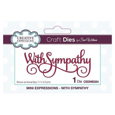 Creative Expressions Mini Expressions With Sympathy Die